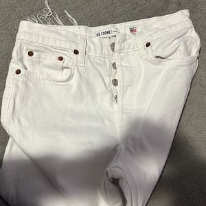 Redone white jeans